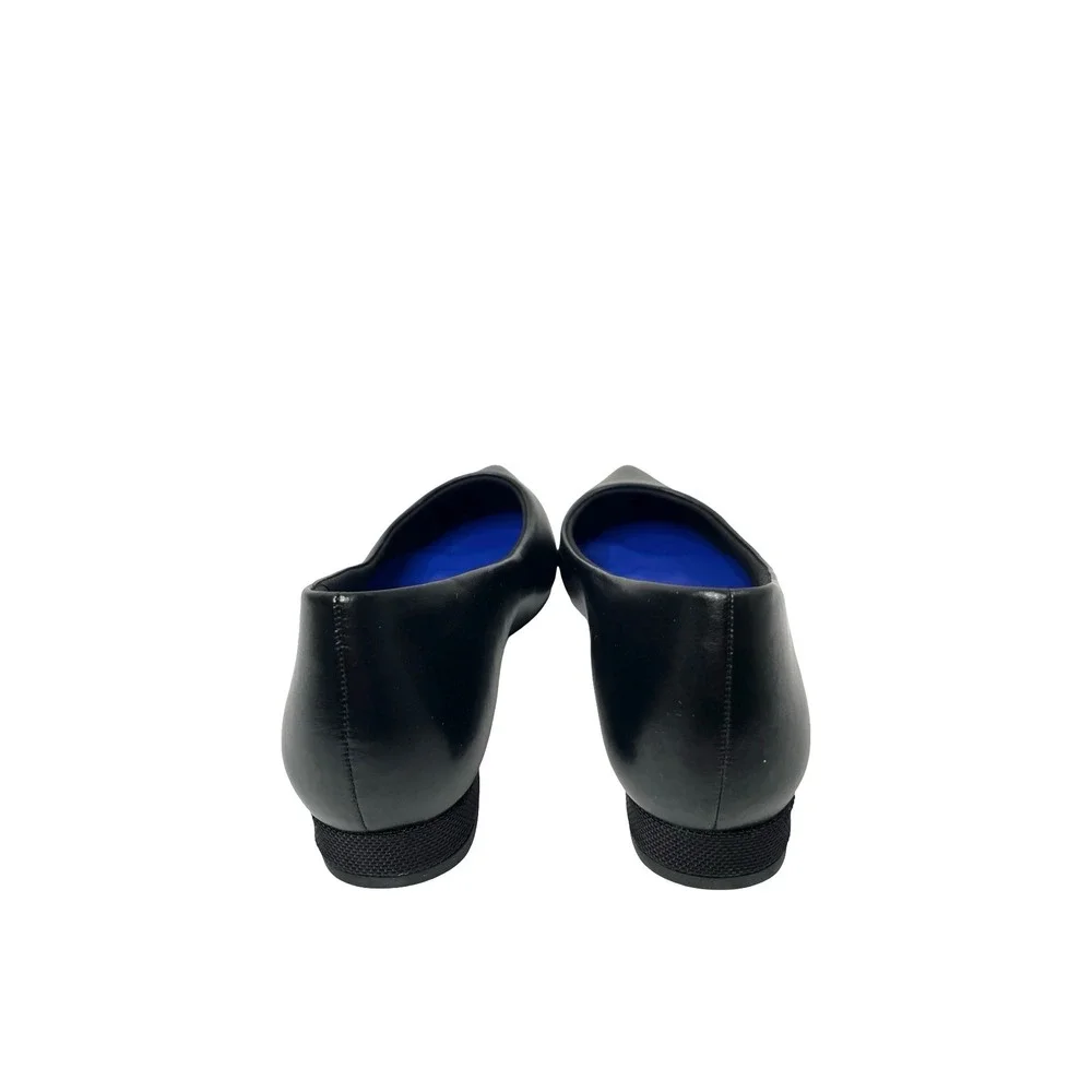 Antonia Saint NY leather pointed toe flats Size 7B black comfort shoes
